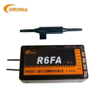 2.4 Ghz 6 Channel Receiver Transmitter Fasst Compatible Receiver For Rc Car Drone Corona R6FA