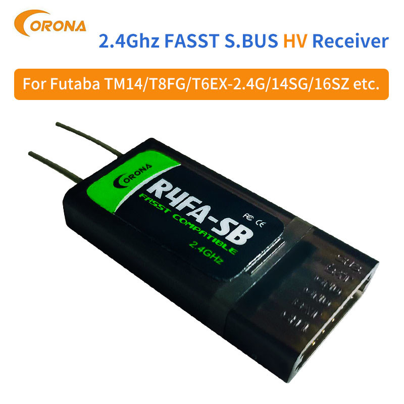 Corona Futaba 2.4 Ghz Fasst Receiver For Sale 3PM 3PKS 3VCS 3GR 4PKS TM7 TM8 Corona R4FA-SB